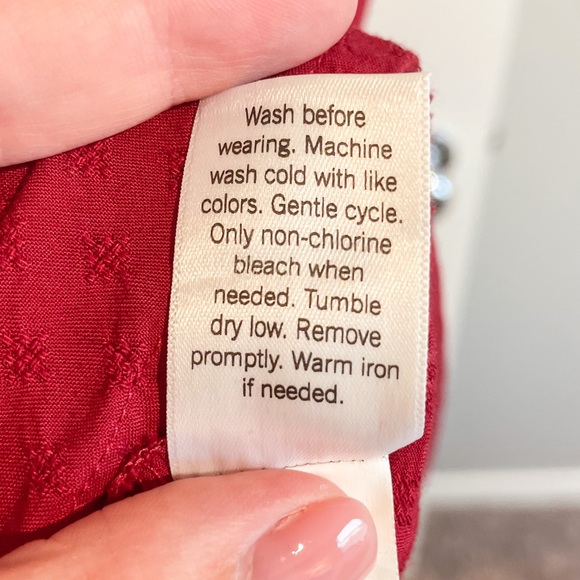 CROFT & BARROW red dot midi dress - Picture 2 of 6